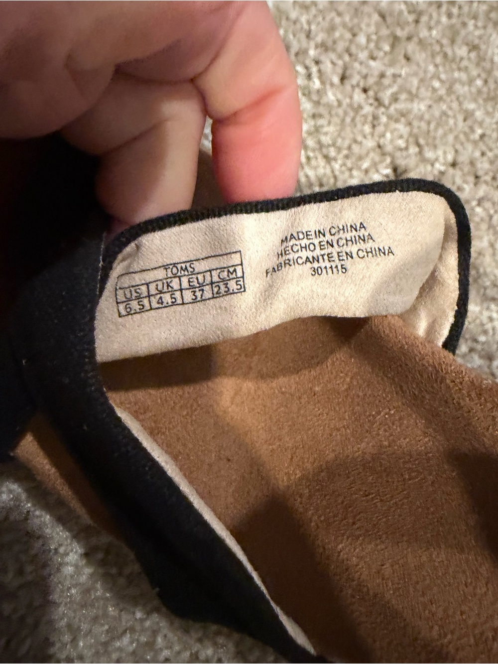 TOMS Black Cork Wedge Sandals with Ankle Strap - Picture 6 of 7